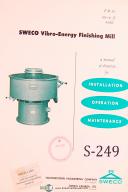 Sweco-Sweco FM-10, Vibro-Energy Finishing Mill Machine, Operations & Parts Manual 1964-FM-10-01